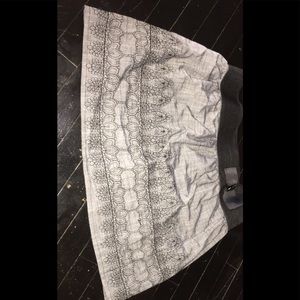 Black and grey skirt